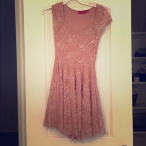 Mauve lace dress
